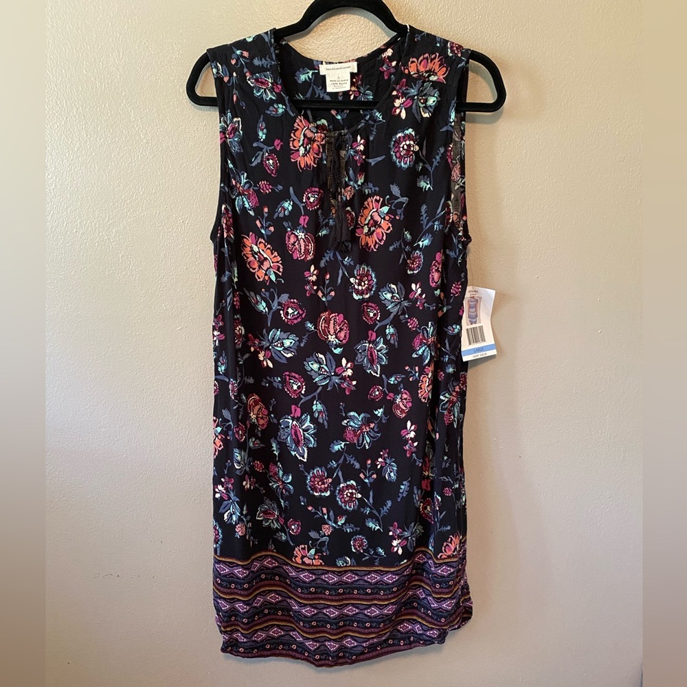 Beachlunchlounge midi casual dress floral szL NWT
